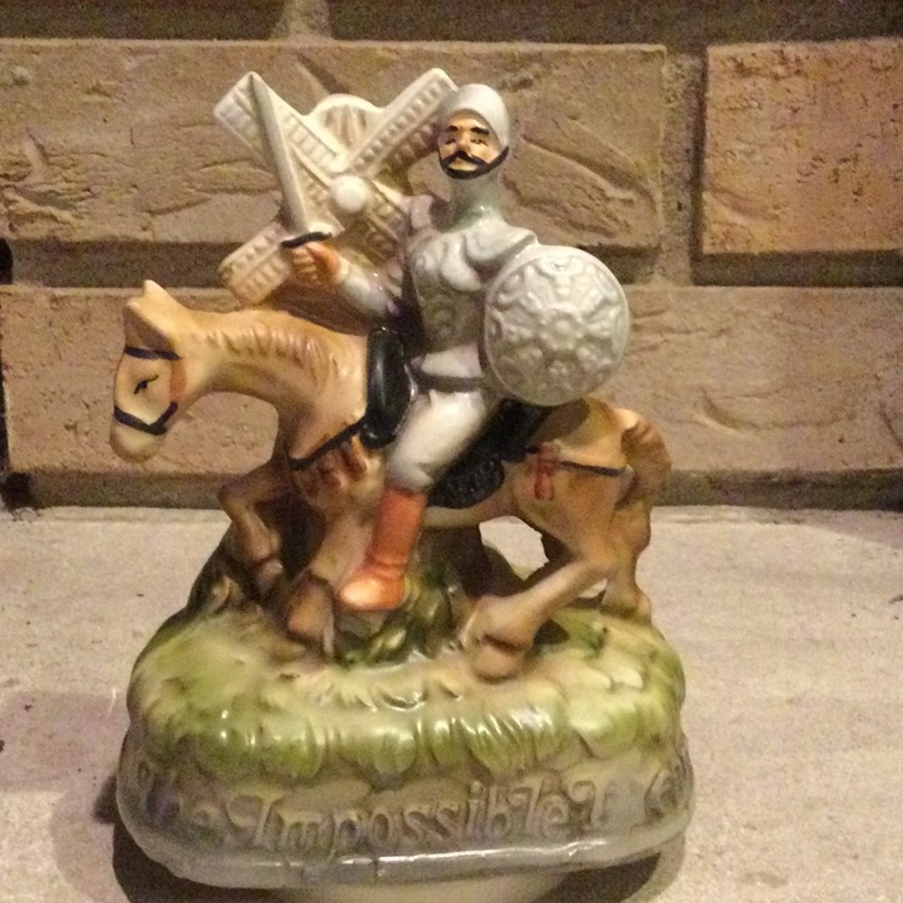 Vintage 1971 Sankyo Night on horse windmill plays the impossible dream